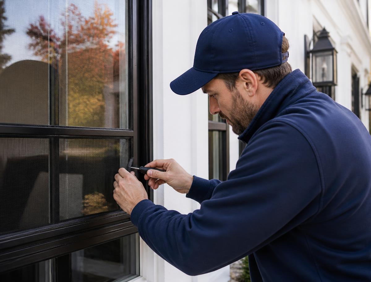 Screen Repair at a North Jersey home